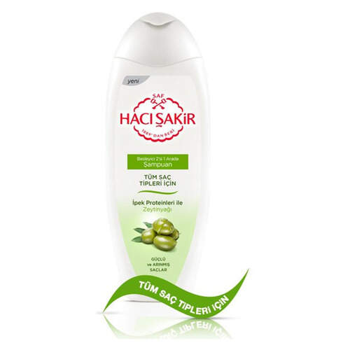 Hacı Şakir Şampuan Tüm Saçlar 2in1 500 Ml.