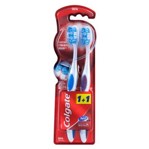 Colgate 360 Optik Beyazlık 1+1 Diş Fırçası