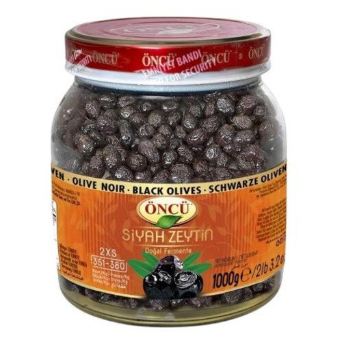Öncü Siyah Zeytin 1000 Gr 2xs 351-380