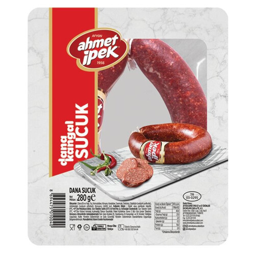 Afyon Ahmet Ipek Dana Fermente Sucuk 280 Gr.