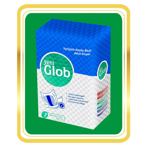 Glob Large Büyük Boy 7'li Paket Hasta Bezi