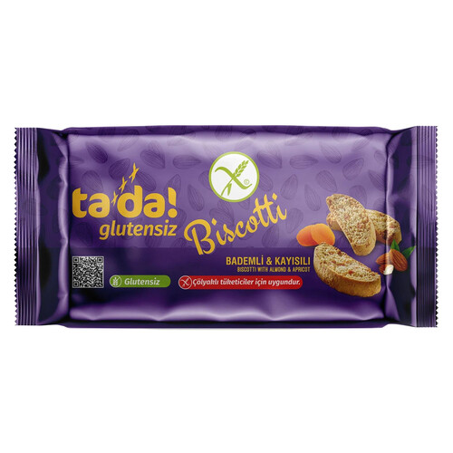 Tada Glütensiz Kayısılı Bademli Biscottı 120gr