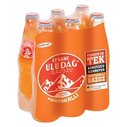 Uludağ Efsane Portakal Gazoz 200 Ml.cam 6'lı