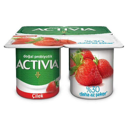 Danone Activia 4'lü Çilekli Yoğurt 110 Gr.