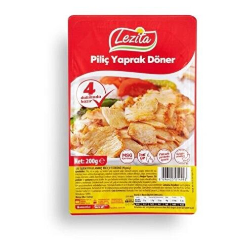 Lezita Donuk Piliç Yaprak Döner 200 Gr.