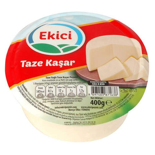 Ekici Taze Kaşar Peyniri 400 Gr.