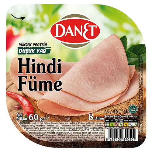 Danet Dilimli Hindi Füme 60gr.