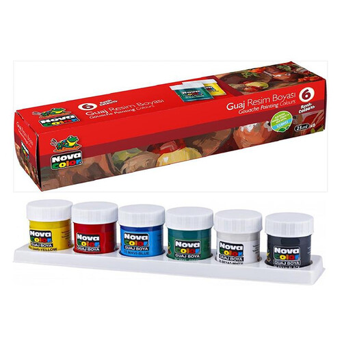 Nova Color Guaj Boya 6'lı