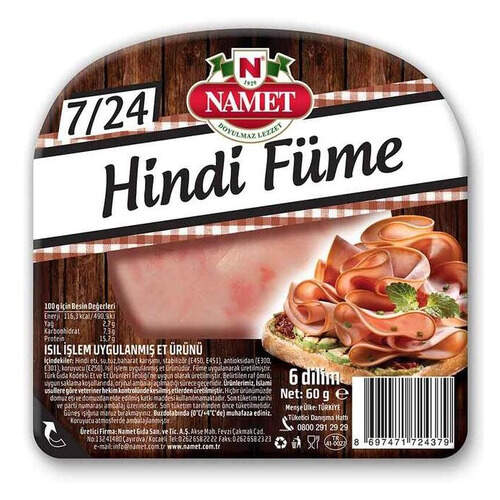 Namet 7/24 Hindi Füme 60 Gr.