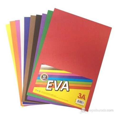 Colorbank Eva A4 Yapışkanlı Renkli 10lu