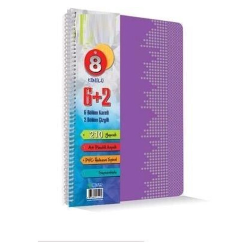 Piano Defter 6+2 Ayraçlı Pp Kapak Spiralli