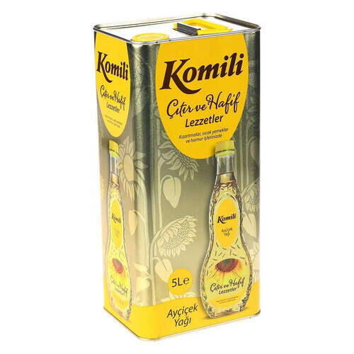 Komili Ayçiçek Yağı Teneke 5 Litre