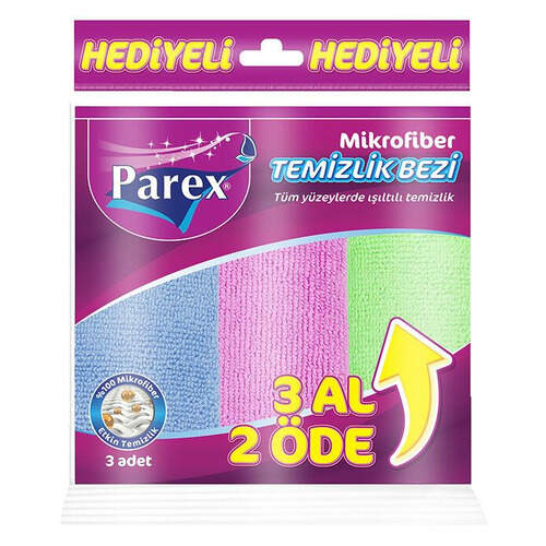 Parex Mikrofiber Temizlik Bezi 3'lü