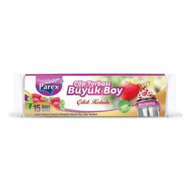 Parex Buzgulu Cop Torbası Buyuk Boy Cılek Kokulu