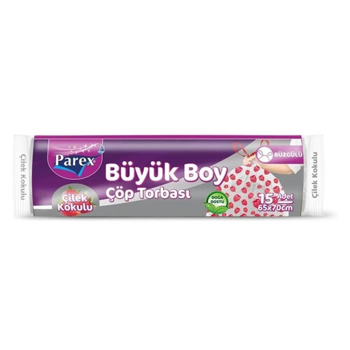 Parex Buzgulu Cop Torbası Buyuk Boy Cılek Kokulu