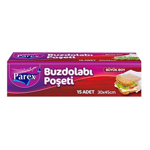 Parex Buzdolabı Poşeti Büyük Boy 15'li