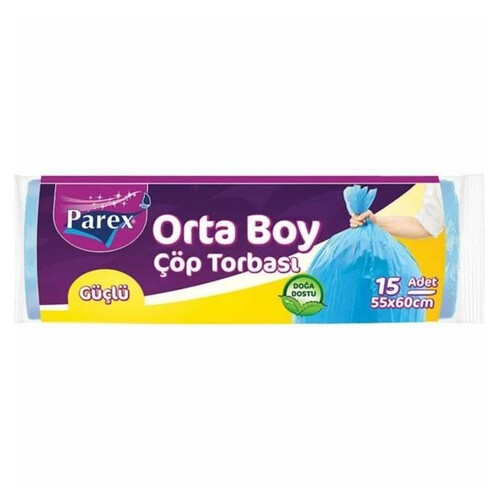 Parex Ekonomik Çöp Torbası Orta Boy 15 Li