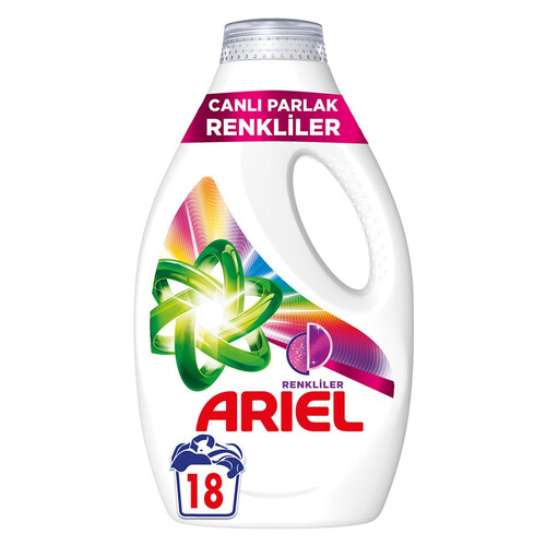 Ariel Sıvı Deterjan Renkli 18 Yık. 900 Ml