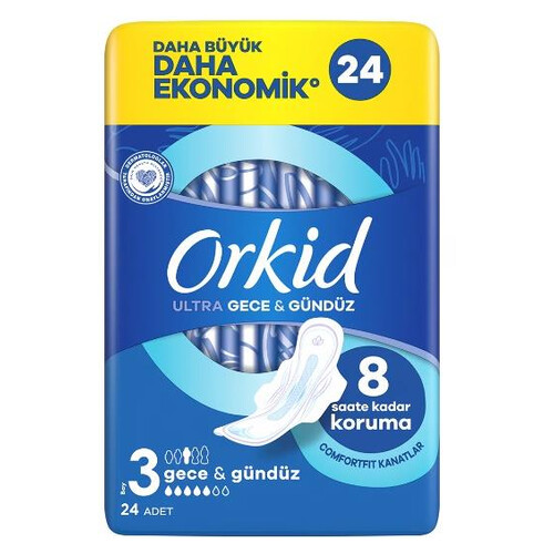 Orkid Ultra Extra Wing Gece Dörtlü 24'lü