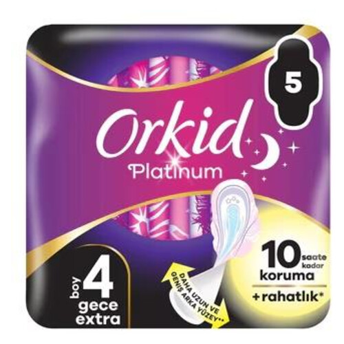 Orkid Platinum Wing Gece Extra Tekli 5'li