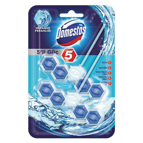 Domestos Wc Blok 5li Güç Okyanus Duopack