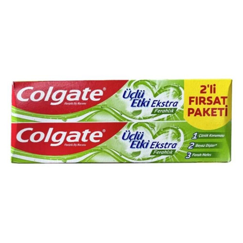 Colgate 3 Lü Etki Diş Macunu 75 Ml+75 Ml