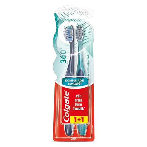 Colgate 360 Fresh Diş Fırçası 1+1