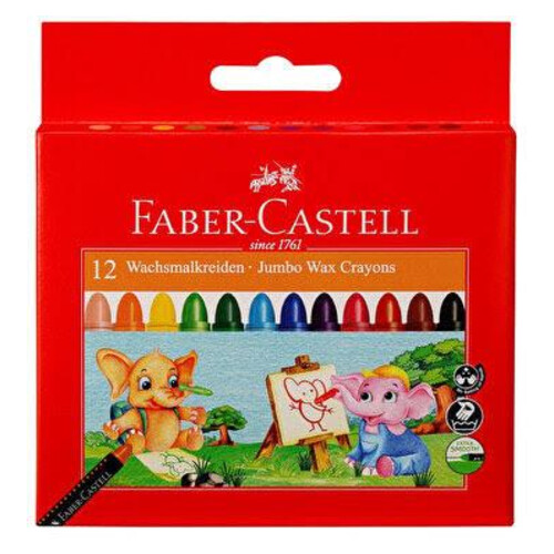 Faber Castell Süper Yıkanabilir Mum Boya 12 Renk