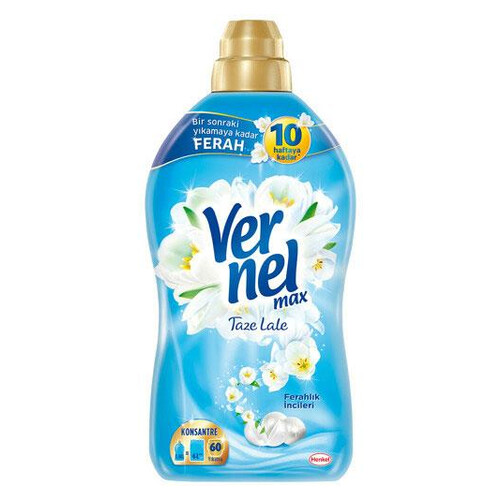 Vernel Max Konsantre Parfüm Taze Lale Yumuşatıcı 1440 Ml.