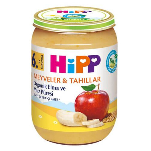 Hipp Organık Elma Muz 190gr.