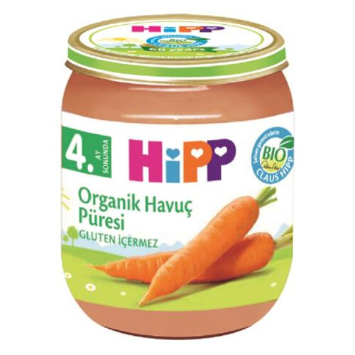 Hipp Organik Havuc Püresi 125gr.