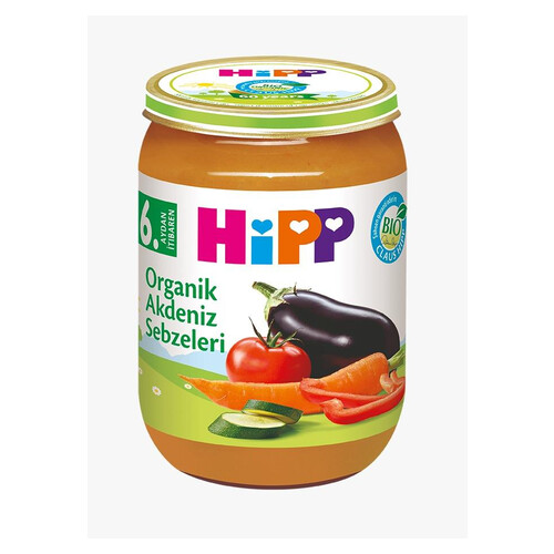 Hipp Organik Akdeniz Sebzeleri 190gr.