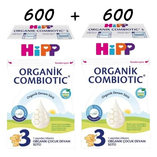 Hipp 3 Organik Combiotik 600+600 Gr